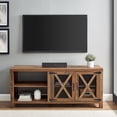 thumbnail image 2 of Farmhouse Metal Mesh Door TV Stand for TVs up to 65", Reclaimed Barnwood, 2 of 9