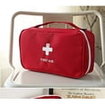 thumbnail image 4 of Bolsa de primeros auxilios - Bolsa de botiquín de primeros auxilios vacía para el hogar Viajes al aire libre Camping Senderismo, Mini bolsa de almacenamiento médico vacía Bolsa portátil (Rojo), 4 of 5