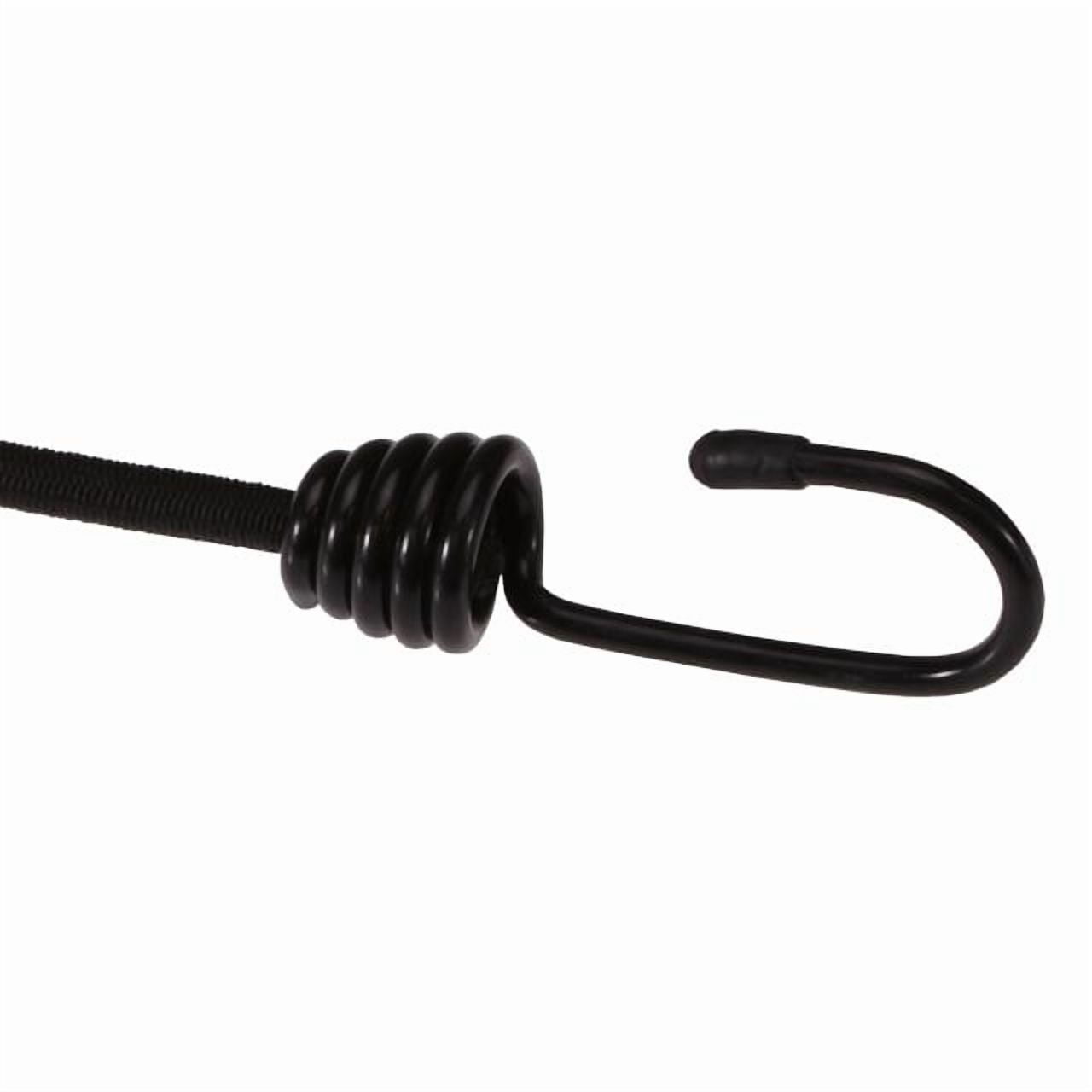 3/8" x 24" Black Bungee Cords (bundle of 10) - 9mm