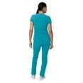 thumbnail image 2 of Adar Addition Go-Higher Scrub Set For Women - Notched V-Neck Scrub Top & Skinny Cargo Scrub Pants, 2 of 7