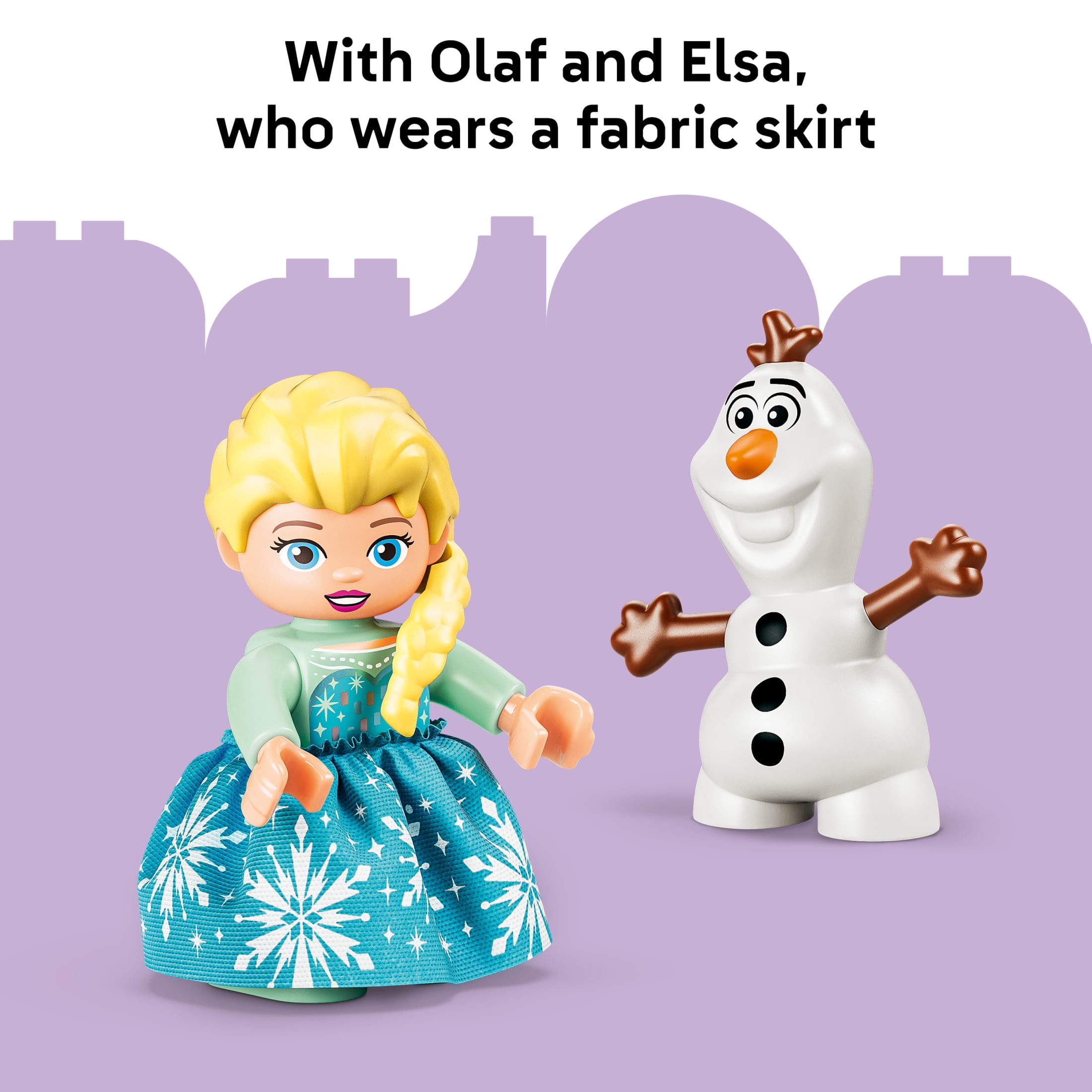 LEGO DUPLO Disney Frozen Creative Box with Elsa and Olaf - Building Toy for Girls & Boys, Ages 2+ - Toddler Disney Toy Figures & Playset - Gift for Birthdays - 10462
