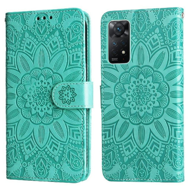 Funda tipo cartera GANGXUN para Xiaomi Redmi Note 12 Pro 4G , diseño girasol, cuero PU, soporte, cierre magnético, tarjetero