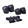thumbnail image 4 of Conjunto de protección para rodillas y coderas para niños, rodilleras transpirables y muñequeras para niños que practican patinaje en línea. Negro, 4 of 8