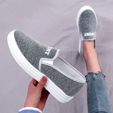 

YTJX Fashion Women s Casual Shoes Breathable Slip-on Flats Outdoor Leisure Shoes