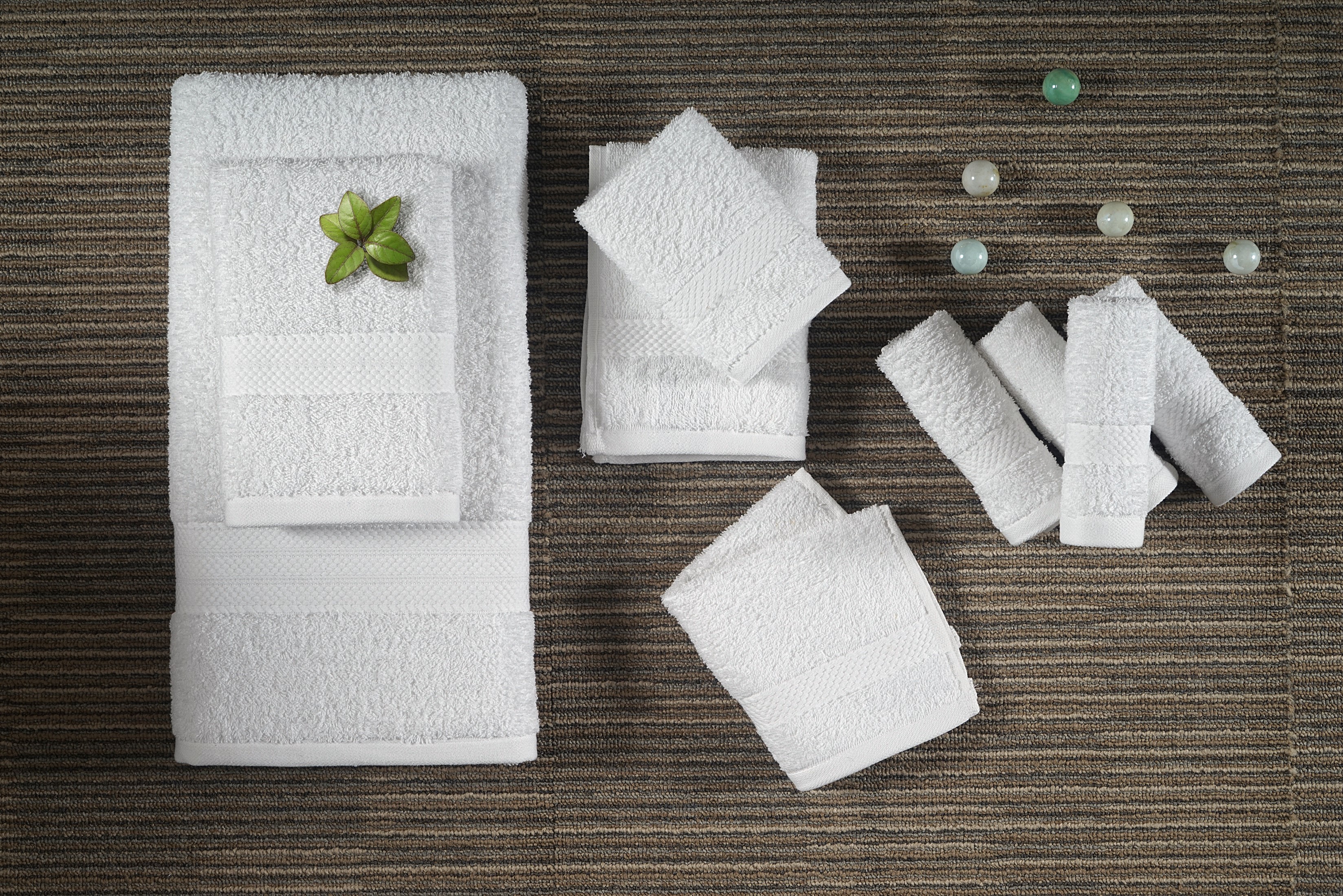 24PC Bath Towel Set (2 Sheets, 4 Bath, 6 Hand, 4 Fingertip & 8 Wash) - White, Addy Home Best Value - image 5 of 6