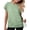 Green, variant on Women Basic Crewneck Short Sleeve Pocket T-Shirt Casual Loose Comfy Workout Tee with Kangaroo Pocket, Blue XL
