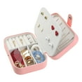 thumbnail image 7 of Unique Bargains Jewelry Box Small PU Leather Jewelry Organizer Case Storage Display Holder Pink, 7 of 7