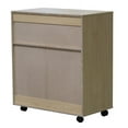 thumbnail image 3 of Kings Brand Furniture - Microwave Kitchen Cart, 2-Door Accent Storage Cabinet, Black, 3 of 4