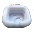 thumbnail image 2 of Lavabo inflable para lavar el cabello, lavabo para champú, ayuda para el baño, lavabo plegable de PVC para personas mayores discapacitadas., 2 of 9