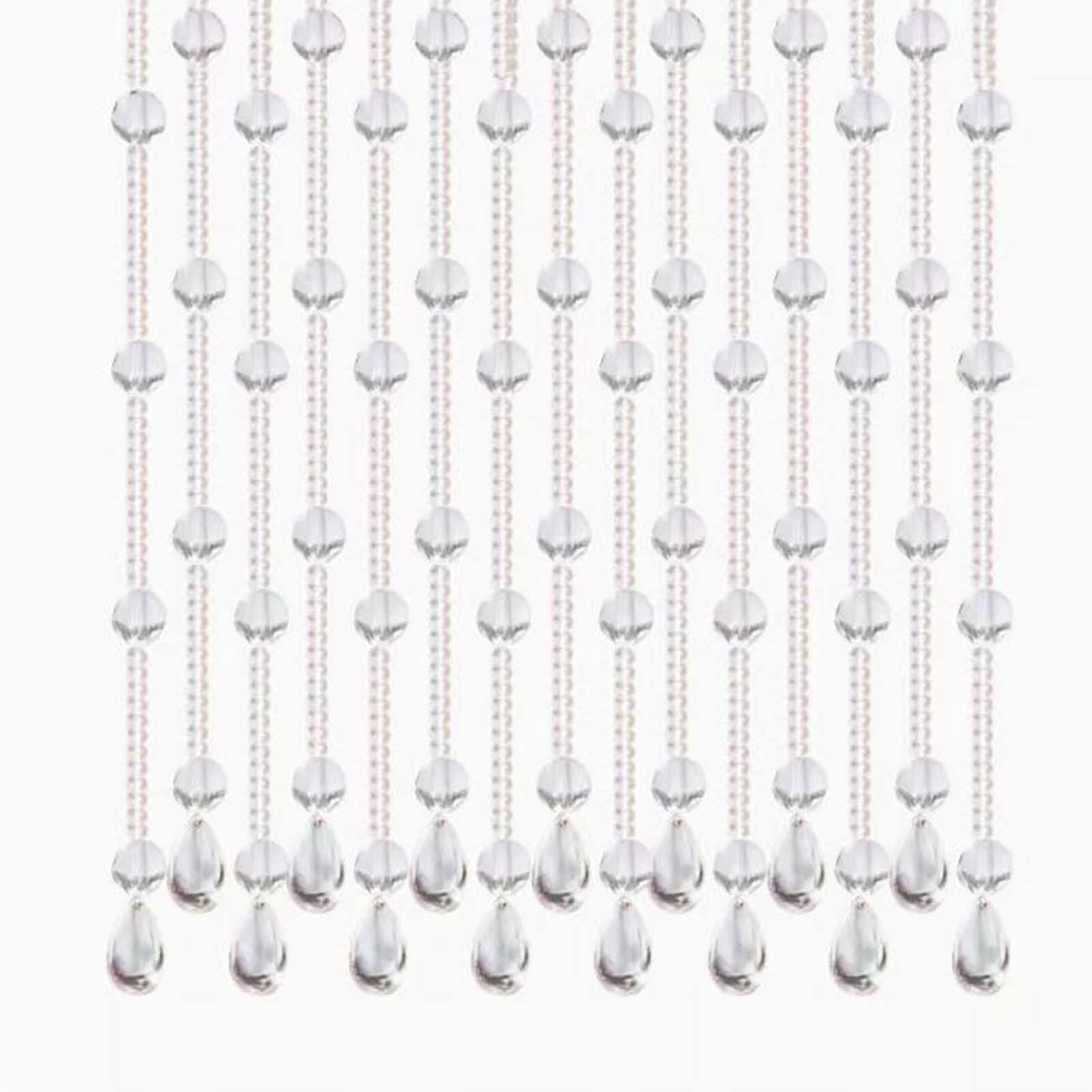 Beaded Curtain, Acrylic Crystal Beaded Curtains, Hanging Curtain for Doors, Room Divider Decoration for Home and Wedding Decoration