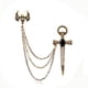 thumbnail image 1 of Insignia De Cadena Broches Del Cráneo Hombres Del Rhinestone Del Hombres De La Solapa Del Vintage Hugo Mens Collar Pins Cruz Broche, 1 of 9
