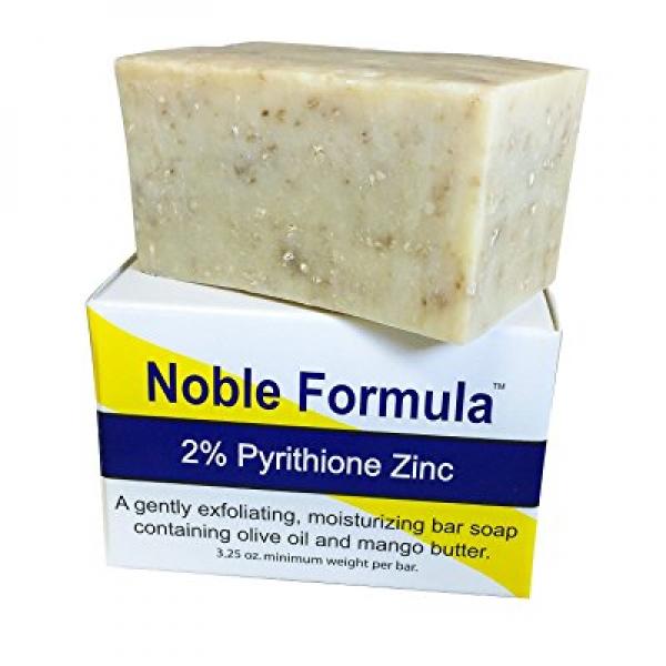 Noble Formula 2 Pyrithione Zinc Bar Soap 3.25 Oz, Mango Butter (Vegan