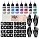 thumbnail image 1 of Kit de tatuaje temporal Funtigee de 8 tintas de color con plantillas y bastoncillos, 1 of 6