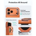thumbnail image 5 of ESR Case with Stash Stand Compatible with iPhone 17 Pro Max, 7X Military-Grade Drop Protection & Camera Control, MagSafe Compatible Shock-Absorbing, Orange, 5 of 6