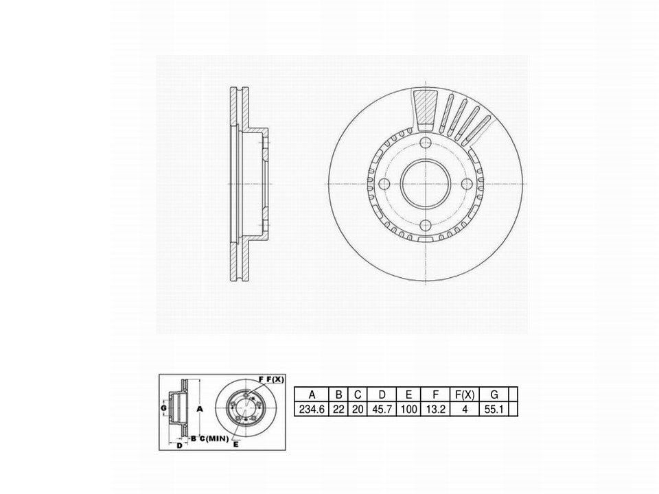 Winstop Brake Rotor, Front WS233398, Mazda Protege 2003-1999