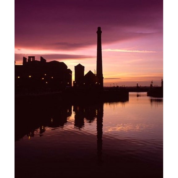 Pumphouse Albert Dock Liverpool Merseyside England Canvas Art - Paul Thompson  DanitaDelimont (29 x 34)