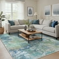 thumbnail image 1 of KUETH 8'x10' Area Rugs for Living Room, Machine Washable Rugs, Non Slip Vintage Lightweight Indoor Rug, Ultra Thin Low Pile Chenille Print Rug for Bedroom Dining Room Home Office, 1 of 8