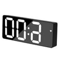 thumbnail image 4 of DEBGFS Digital Alarm Clock LED Clock Non Ticking Charging Cable/Battery Powered Alarm Clock for Home Bedroom Decor,blackshell, 4 of 4