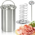 thumbnail image 1 of BeesClover Ham Maker Meat Press, Sandwich Lunch Meat Press Maker, Homemade Ham Maker Meat Press Tool with Cooking Thermometer, Stainless Steel Ham Press Maker, 1 of 8