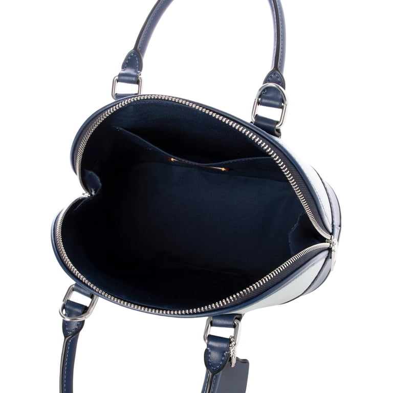 Coach Women's Sabrina Colorblock Satchel Bag in Pebbled Leather