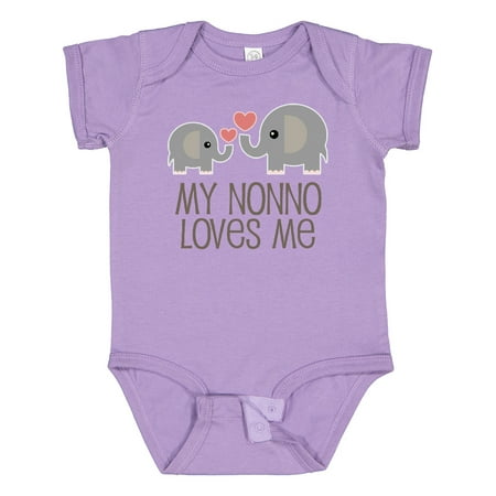 

Inktastic My Nonno Loves Me Grandson Gift Baby Boy or Baby Girl Bodysuit