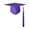 B006- Purple, variant on 2026 Graduation Tassel, Graduation Tassel, Graduation Cap Topper, Graduation Hat Decorations, 8 in Cord, Emerald Green Bachelor Headpiece, Commencement, 1 Pc
