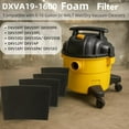thumbnail image 2 of 3-Pack DXVA19-1600 Foam Filter,Compatible with DEWALT Wet & Dry Vacuums 6-16 Gallon DXV06P DXVC6910 DXV09P DXV10P DXV10PL DXV10SA DXV12P DXV14P DXV16P, Washable Reusable High Efficiency., 2 of 8