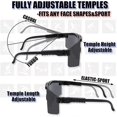 thumbnail image 4 of Professional Polarized Glasses, Adjustable Fishing Glasses Running Glasses Cycling Glasses Aviator Glasses Cool Oversized Trendy Glasses Sport Glasses, 4 of 5