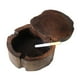 thumbnail image 1 of Ashtray de madera sólida creativa de madera de madera cenicero decoración de ceniceros de moda de cenicero (5 pulgadas), 1 of 4