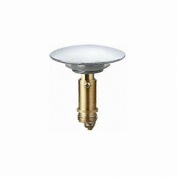Chrome Plated Brass Pop-Up Drain Stopper for Bathroom and Kitchen Sinks, 66mm Click-Clack Design