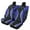 Blue, variant on KUIFORTI Fashion Wolf Auto Seat Covers Full Set 4 Pack Vehicle Seat Protector Front and Rear Split Bench for Cars Easy to Install Accessories Auto Trucks Van SUV