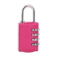 thumbnail image 2 of Opvise 4 Digits Combination Secure Coded Lock Travel Luggage Suitcase Password Padlock Rose Gold, 2 of 7