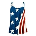 thumbnail image 4 of Womens American Flag Tank Tops Sleeveless Spaghetti Straps Flowy Shirts Casual Summer 4th of July Retro Blouses, 4 of 4
