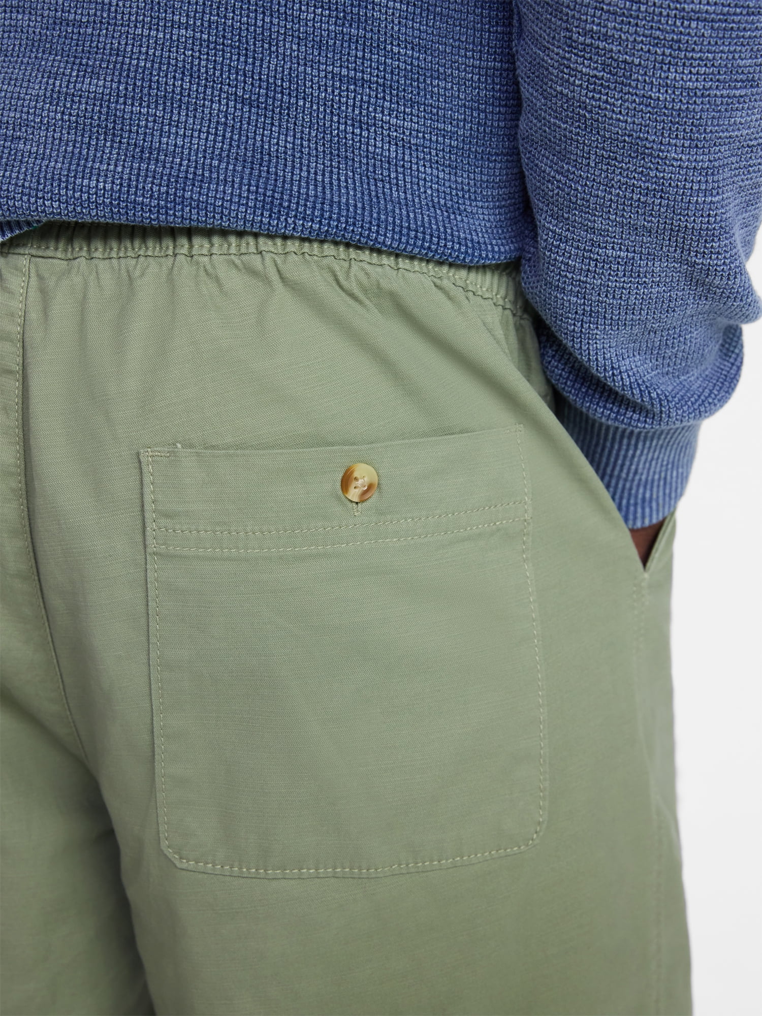 George Men's & Big Men's Modern Fit Slub Pull On Shorts, 6", 8" Inseams, Sizes S-3XL