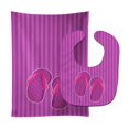 thumbnail image 1 of "Treasures Beach Baby Girl Flip Flops Bib & Burp Cloth, multicolor, grande" Caroline's Treasures BB8662STBU, 1 of 1