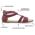 thumbnail image 4 of Journee Womens Florence Gladiator Flat Sandals, 4 of 10