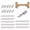10 Pc, variant on 10 Pcs Shelf Pins with Non-Slip Sleeve,Self Tapping Screw Shelf Support Pegs for Kitchen & Bookcase Shelf Cabinet Furniture Closet Bracket Pegs