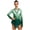 Dark Green, variant on Women Rhythmic Gymnastics Leotards Gradient Color Rhinestones Figure Skating Dress Competition Performance Burgundy S
