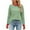 Green, variant on Womens Plus Size Striped Color Block Sweatshirts Long Sleeve Round Neck Casual Loose Fitting Pullovers Tops Shirts,Red,L