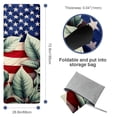 thumbnail image 4 of American Flag Yoga Towel with Storage Bag, 72.8"x26.8" - Suitable for Yoga, Pilates, Fitness, Gym Towels, 4 of 6