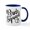 White/Navy Inside, variant on CafePress - Bride Squad Script - 11 oz Ceramic Mug - Novelty Coffee Tea Cup