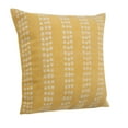 thumbnail image 5 of Ox Bay Khloe 20" x 20" Yellow Dotted Stripe Cotton Adult Decorative Throw Pillow Cover, 5 of 11