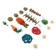 thumbnail image 1 of Juguetes Para Masticar Conejos, Juguetes De Cuerda Para Masticar Conejos, Cuerda De Bola De Hierba De Madera, Pastel De Hierba Seguro Para Masticar Dientes, 1 of 7