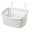 A, variant on Plastic Hanging Shower Basket with Hook - Bathroom and Kitchen Storage Organizer for Toiletries and Supplies