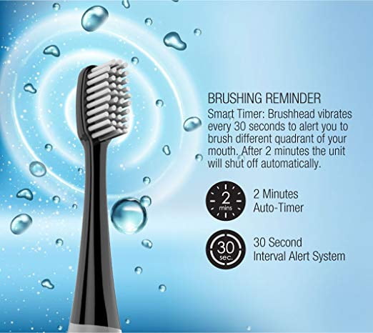 pursonic sonic toothbrush with uv sanitizing function