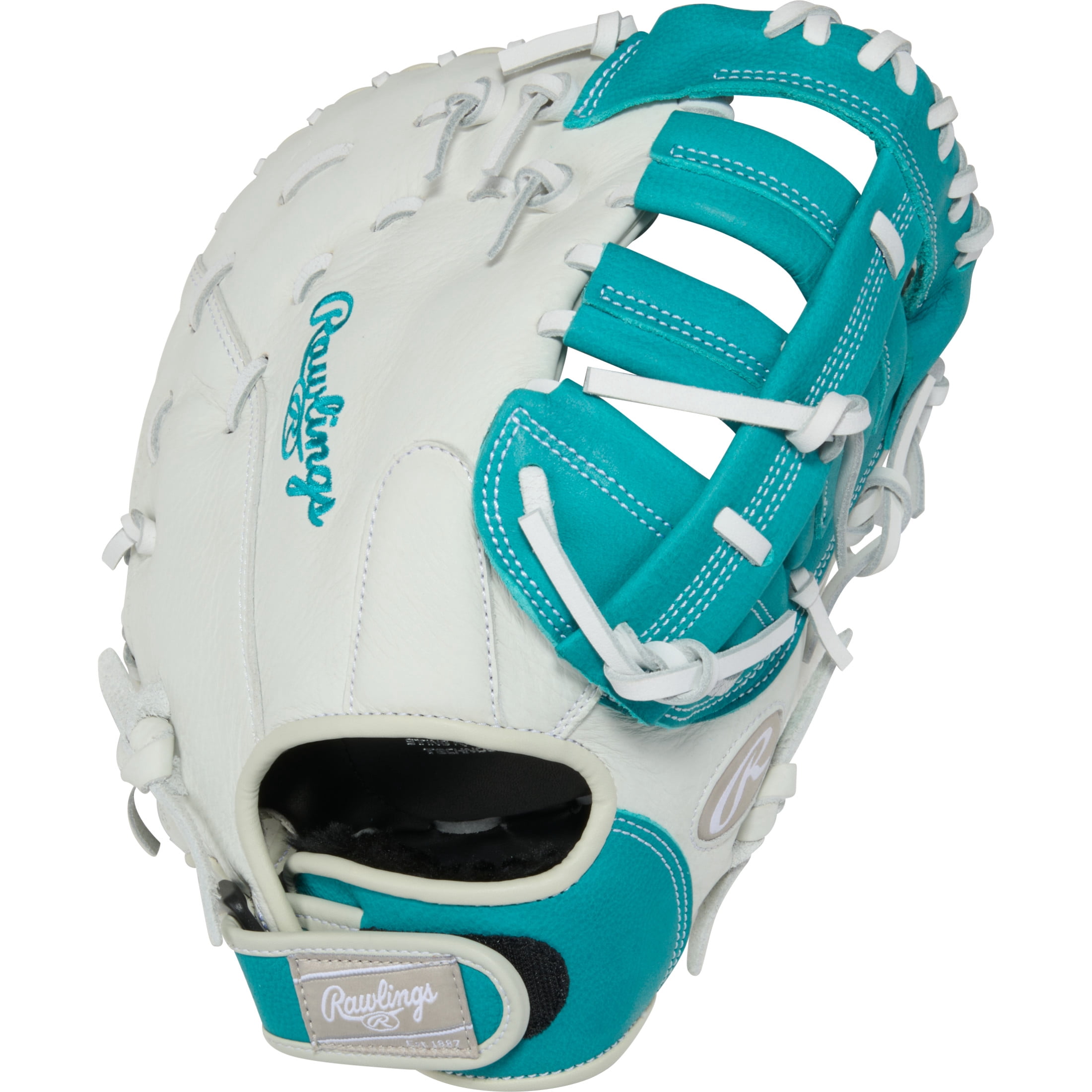 Rawlings Shut Out Youth Softball First Base Mitt | 12-Inch | Single Post Double Bar Web | LHT
