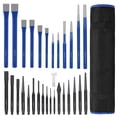 thumbnail image 1 of Juego de perforadoras y cinceles WORKPRO, 30 unidades, muy resistentes, con bolsa enrollable, 1 of 7