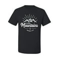 thumbnail image 2 of Matthew 17:20 He Moves Mountains | Mens Christian Graphic T-Shirt, Black, Large, 2 of 3