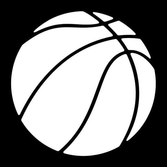 Basketball Art Ball Car Truck Window Bumper Laptop Vinyl Sticker Decal 3.7"