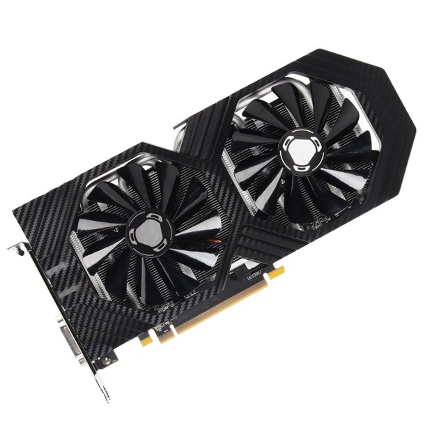 Tarjeta gráfica RX590 8GB GDDR5 256bit Tarjeta gráfica de juego silenciosa y rápida disipación de calor para computadora de escritorio